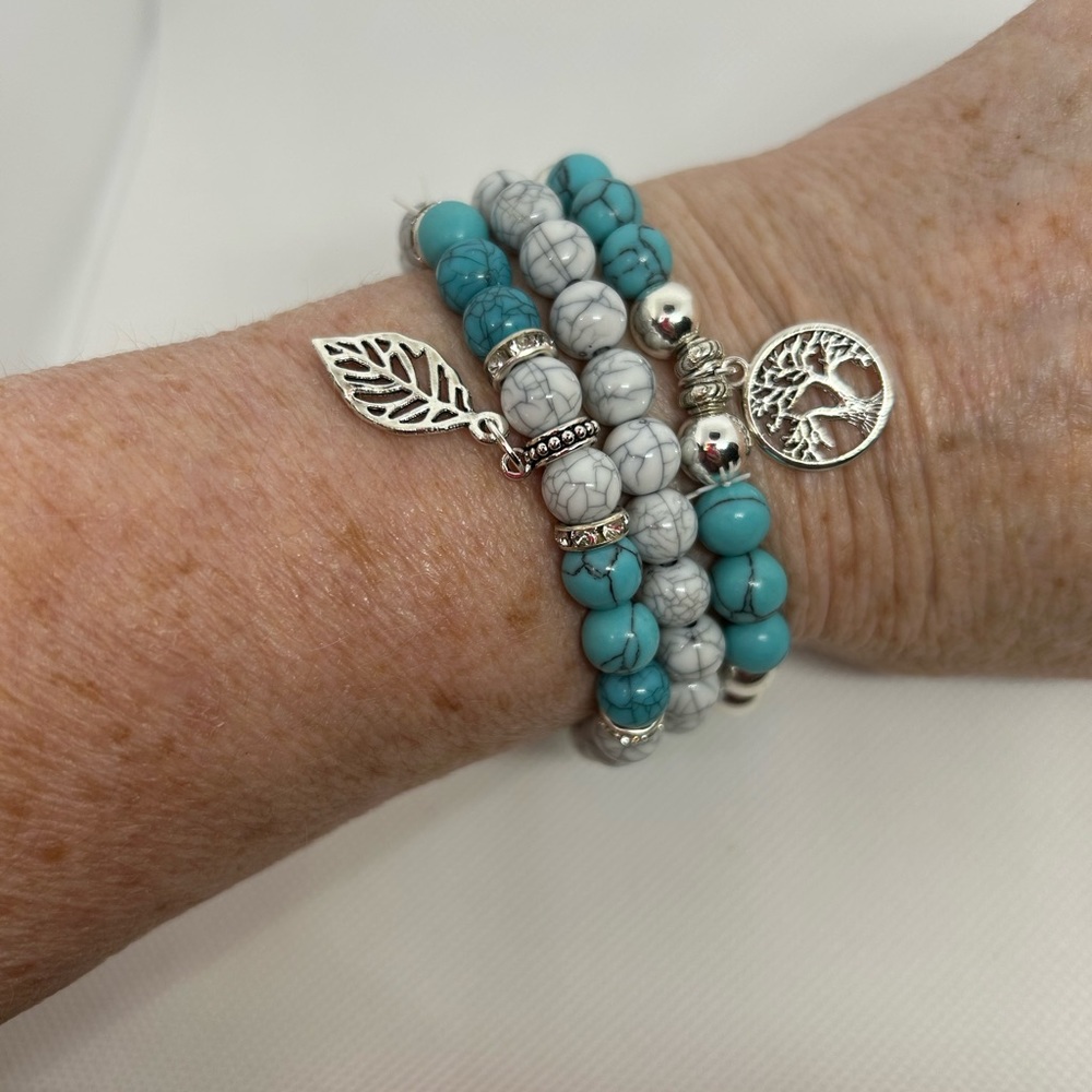 Stacking Handmade Beaded Bracelets - Picture 3 of 7